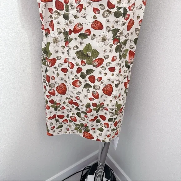 RARE NWT Rouje Angie Strawberry Print dress - Picture 5 of 10